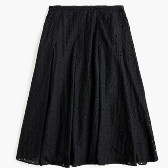 J. Crew Dresses & Skirts - J.Crew Eyelet Midi Length Skirt